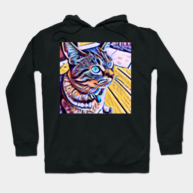 Cat Painting Hoodie by ArtisticCorner